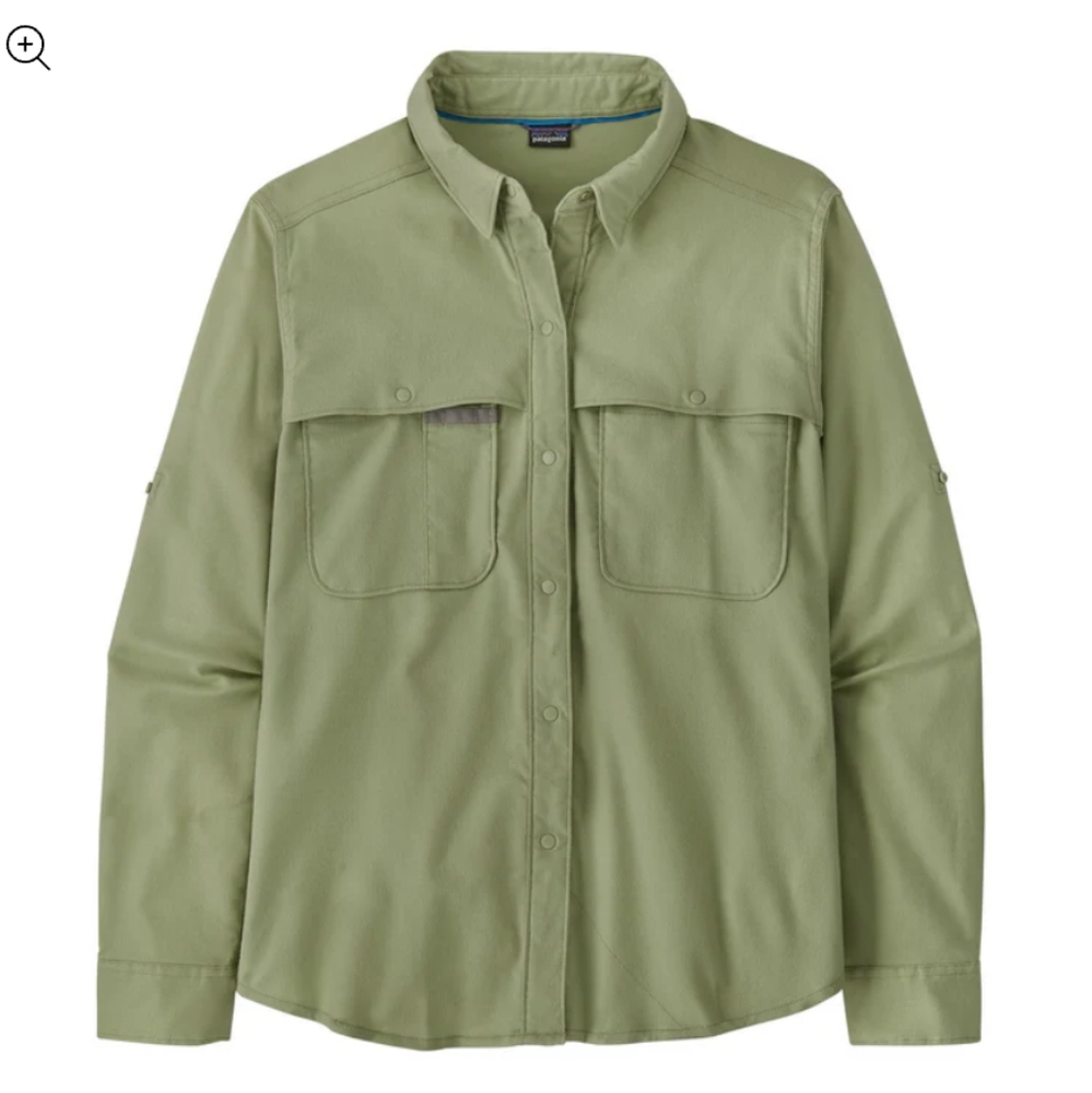 Patagonia®Women's Early Rise Stretch Fishing Shirt in Salvia green - Picture 10 of 10